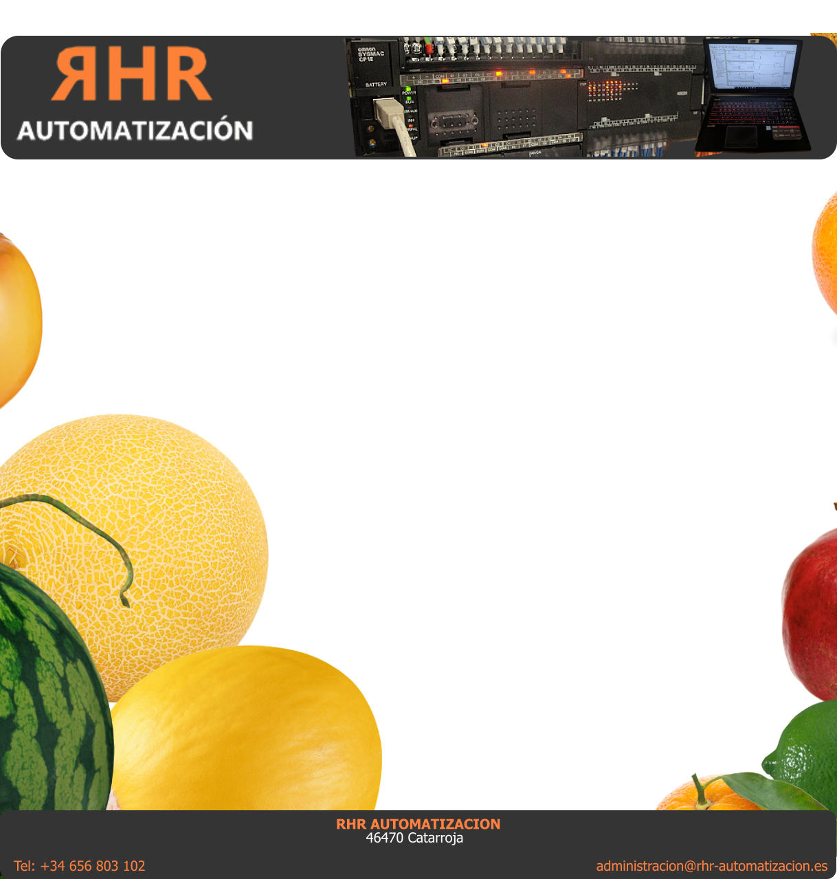 Tel: +34 656 803 102                                                                                                         administracion@rhr-automatizacion.es RHR AUTOMATIZACION 46470 Catarroja