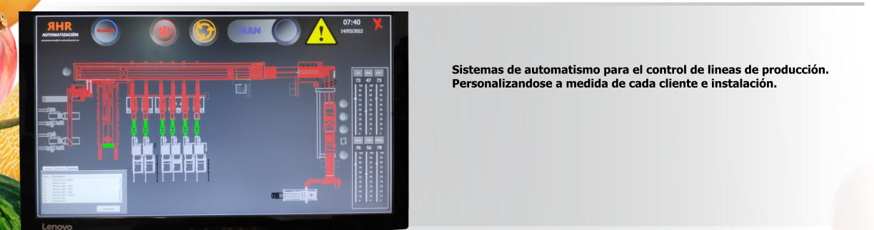 Sistemas de automatismo para el control de lineas de producción. Personalizandose a medida de cada cliente e instalación.