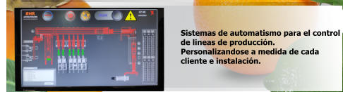 Sistemas de automatismo para el control de lineas de producción. Personalizandose a medida de cada  cliente e instalación.